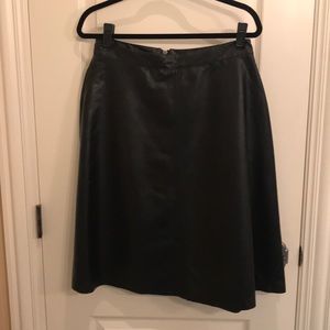 NWT Halogen Nordstrom black “leather look” skirt10